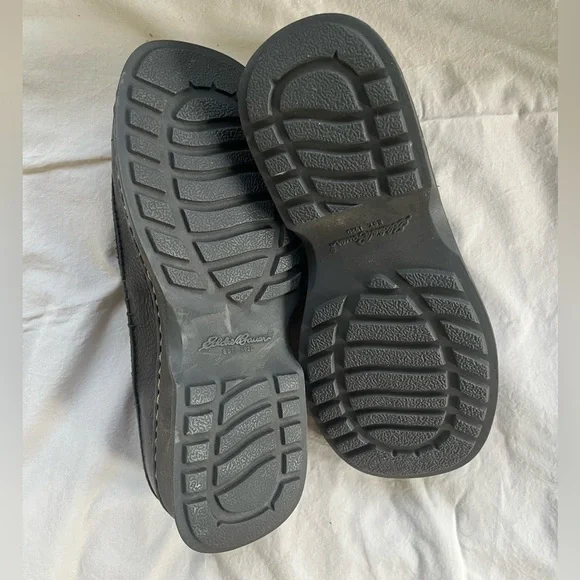 Black Leather Eddie Bauer Chunky Loafers. Women’s S 7.5M. - Picture 5 of 5